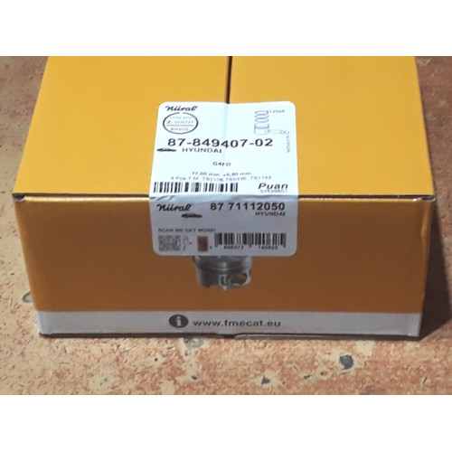 PİSTON SEGMAN TAKIM 1.6 GDİ BENZİNLİ 77.50 mm HYUNDAI İ30 İX35 BLUE KIA SPORTAGE CEED